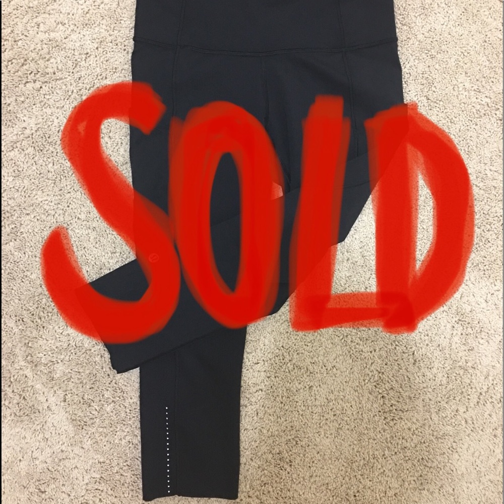 !! SOLD !!! NWOT Lululemon Fast and Free Crop 19”